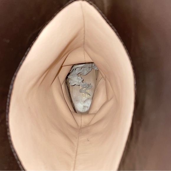 Coach Monogram Chrissi Brown Tan Boot - Picture 3 of 6